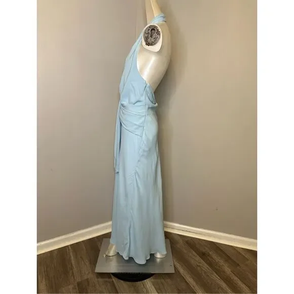 REISS Amber Drape Halter Dress - Picture 5 of 9